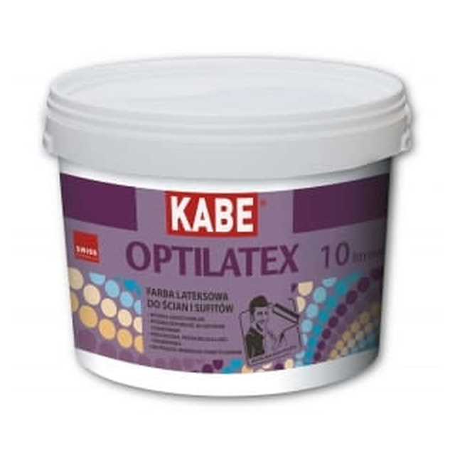 Tinta látex KABE OPTILATEX para paredes e tetos 10l