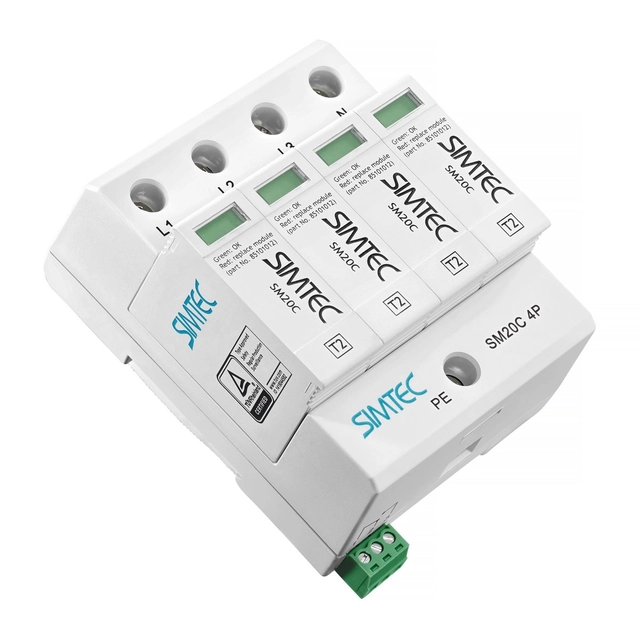 Tipo de pára-raios varistor 2, classe C, tetrapolar,SM20C/4-275