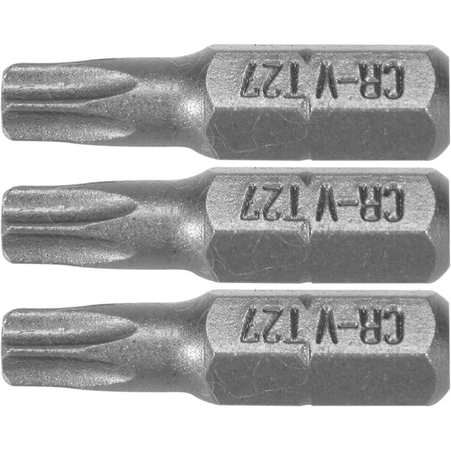 Tips Bits for Screwdrivers Drills T27 25mm STHOR 3 Pieces