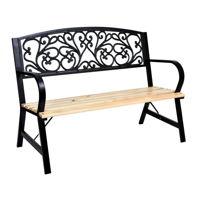 TITO steel and cast iron garden bench