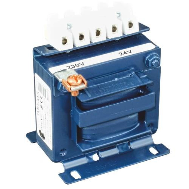 TMM single-phase transformer 1000VA 400/230V IP00 separation or safety with a two-chamber carcass