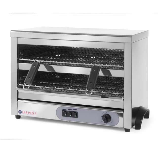 Toaster Quarz-Salamander-Toaster GN1/1 Timer 4500W 400V - Hendi 264331