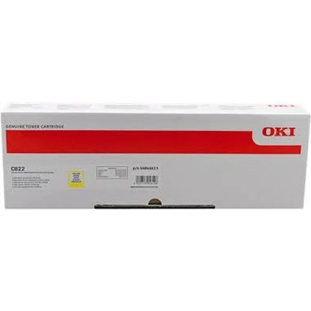 Toner OKI d'origine C822 jaune (1 pièces)