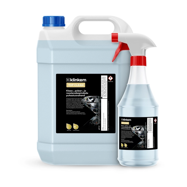 Top Clean - 5L - Detergent pentru sticlă, lustruire și oțel inoxidabil