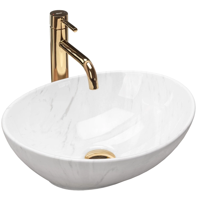 Top countertop washbasin Rea Sofia Calala Marmur