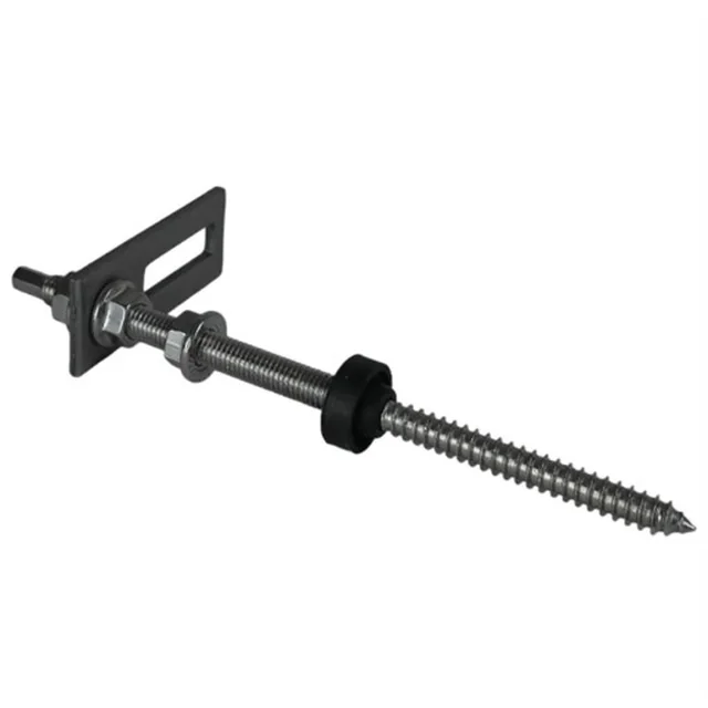 Tornillo de doble rosca M10x250 con junta EPDM + adaptador fotovoltaico