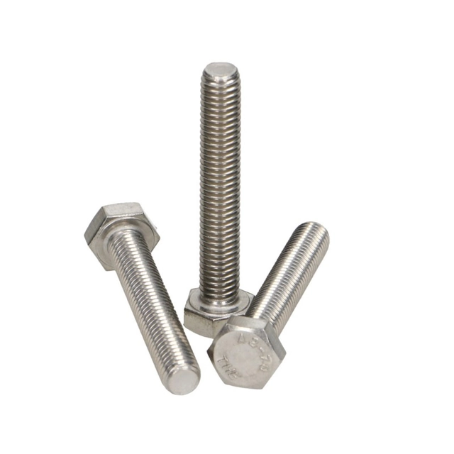 Tornillo M10x140, acero inoxidable A2 + tuerca con brida M10