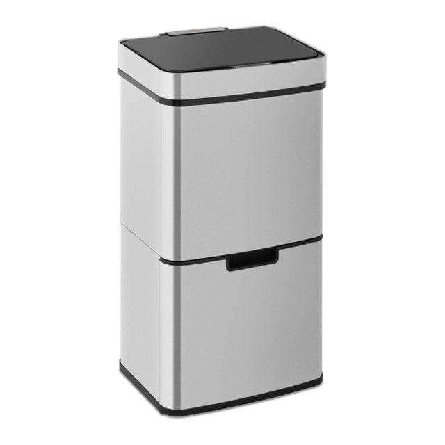 Touchless waste bin with segregation 67L