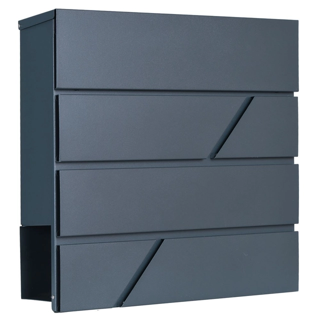 TOVE letterbox with newspaper holder anthracite