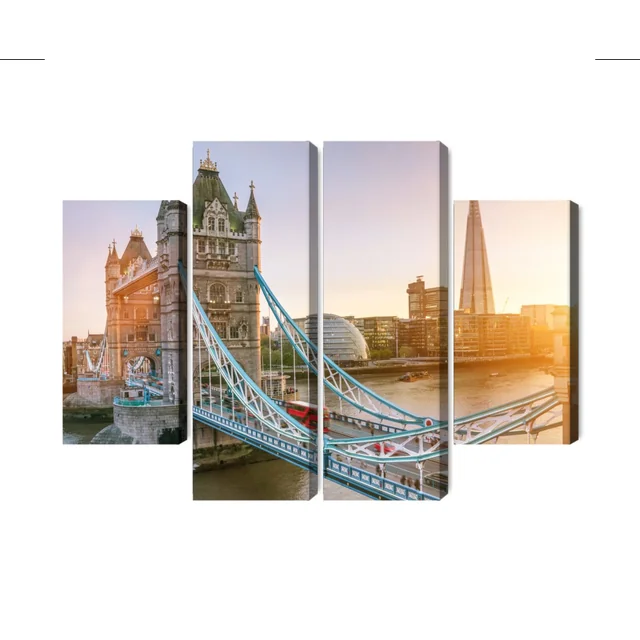 Tower Bridge At Sunrise Multi-Piece Picture