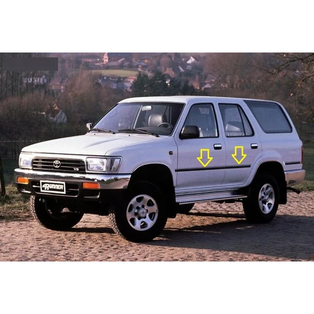 Toyota 4Runner 1990-1995 - Chrómové ochranné bočné lišty dverí