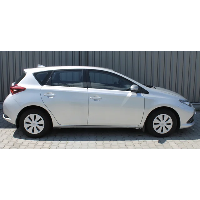 Toyota AURIS 2 II HB - CHROME raamstrips ZIJKANT