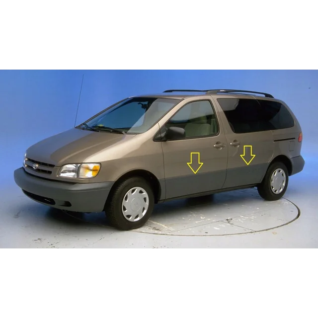 Toyota Sienna 1998-2003 - Benzi laterale de protecție cromate pentru uși