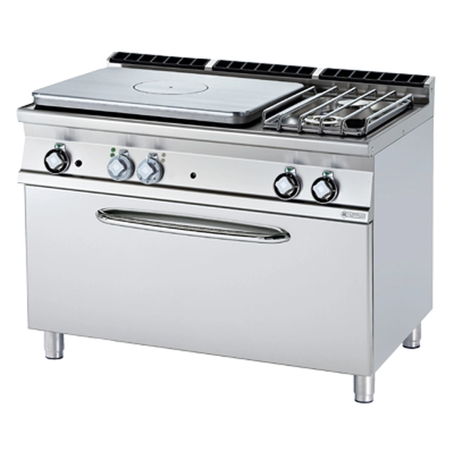 TPF2 - 712 G/P ﻿﻿Cucina a gas in ghisa con forno