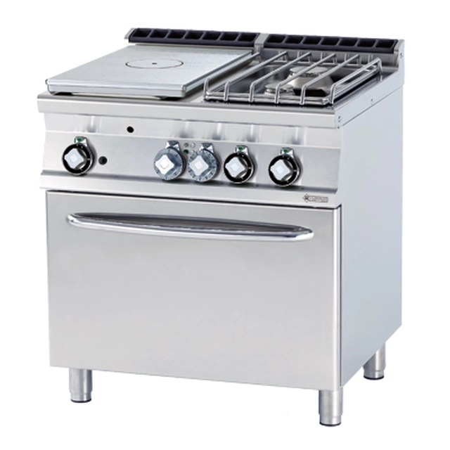 TPF2 - 78 GE/P ﻿﻿Cucina a gas in ghisa con forno. elettrico