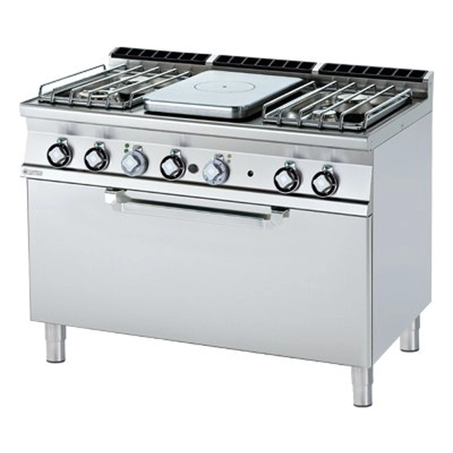 TPF4 - 712 GE/P ﻿﻿﻿Cucina a gas in ghisa con forno elettrico