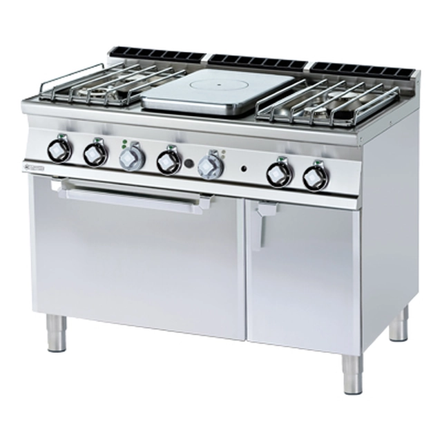 TPF4 - 712 GEV/P ﻿﻿﻿Cucina a gas in ghisa con forno elettrico