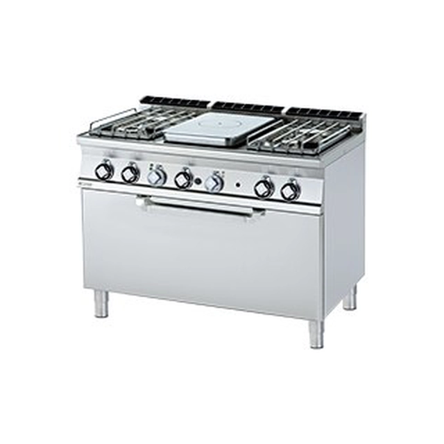 TPF4 - 712 G/P ﻿﻿Cucina a gas in ghisa con forno