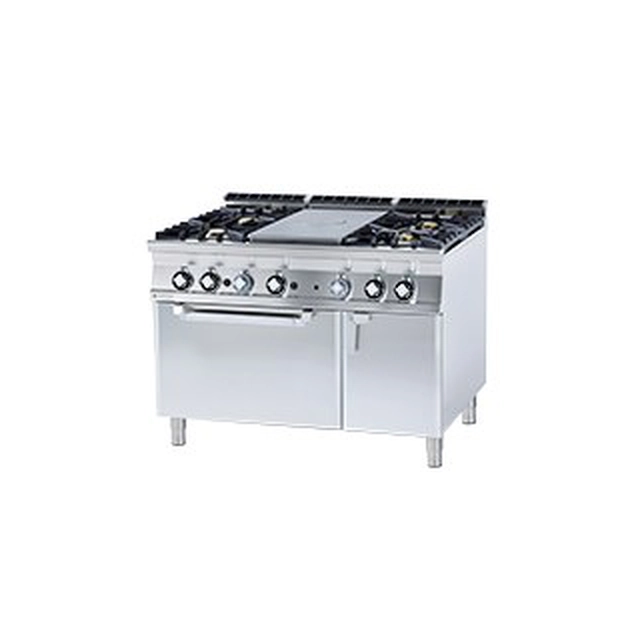 TPF4 - 912 GEV Cocina de hierro fundido con horno eléctrico