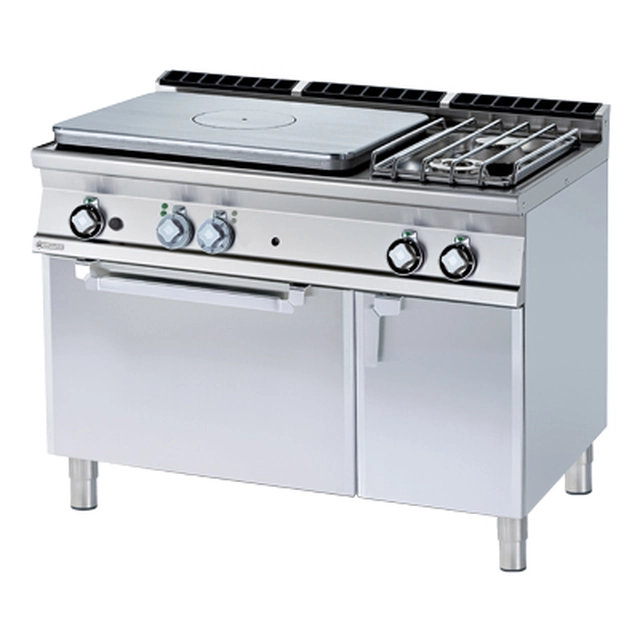 TPFV2 - 712 GEV/P ﻿﻿Cucina a gas in ghisa con forno elettrico