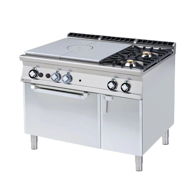 TPFV2 - 912 GEV ﻿﻿Cucina a gas in ghisa con forno elettrico