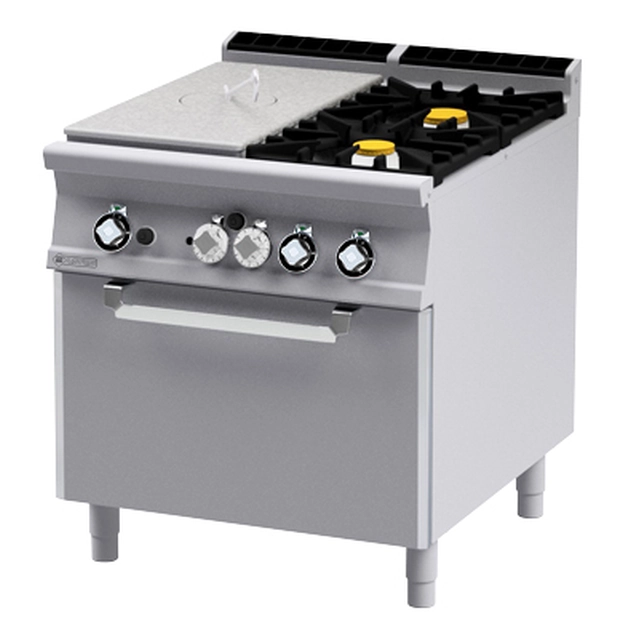 TPFV2 - 98 GE Cast iron gas kitchen with electric oven