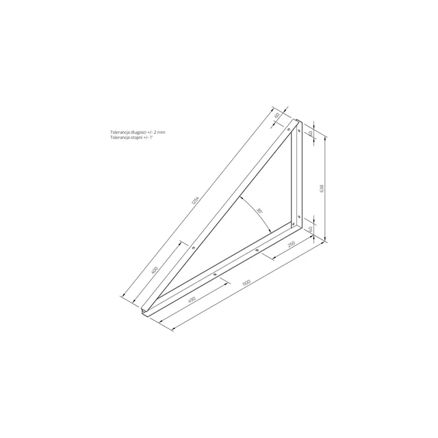 TR-1-30-B — montāžas trijstūris TR1 30 grādi NEINVAZĪVS PRIMARY