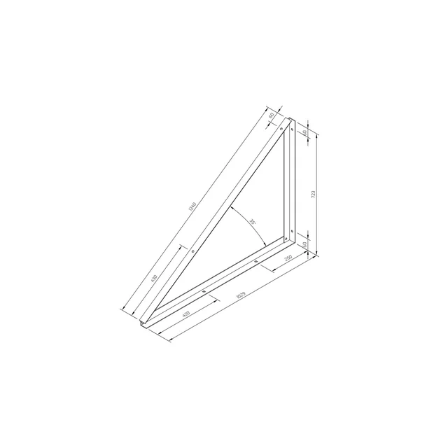 TR-1-35-B — montāžas trijstūris TR1 35 grādi NEINVAZĪVS PRIMARY