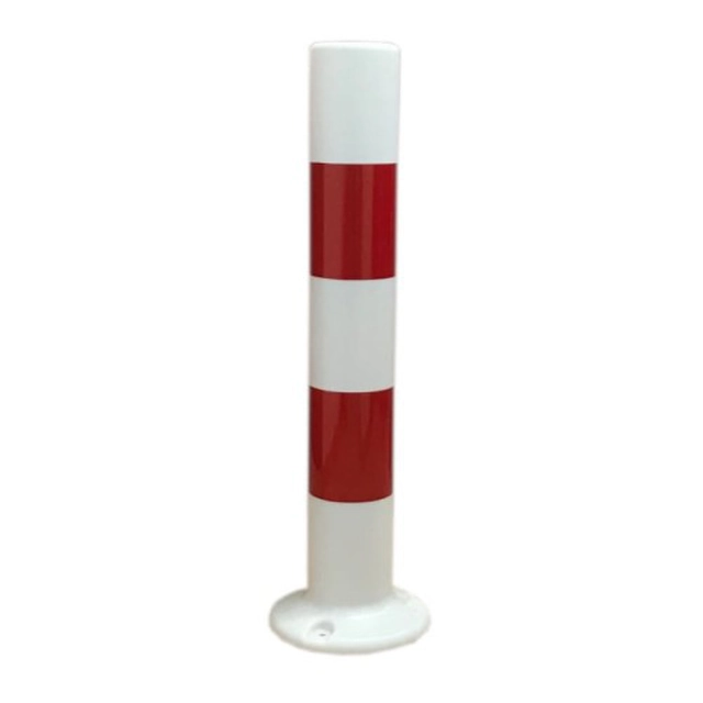 Traffic bollard U-12C PE reflective blocking on the foot 80cm