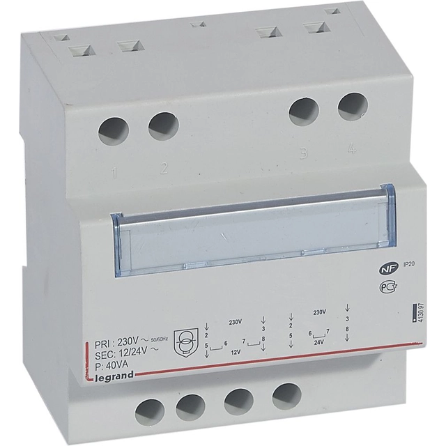 Transformateur de sécurité modulaire Legrand