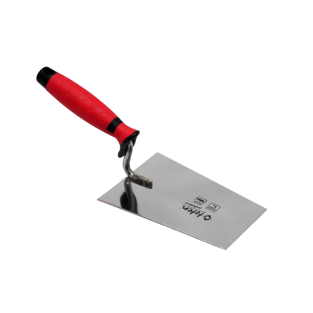 Trapezoidal trowel, stainless steel, handle 2K 180 mm TOTEN