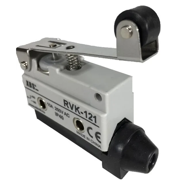 Travel limiter with limit button 1NO+1NC position switch with roller blade 10A 250V IP40