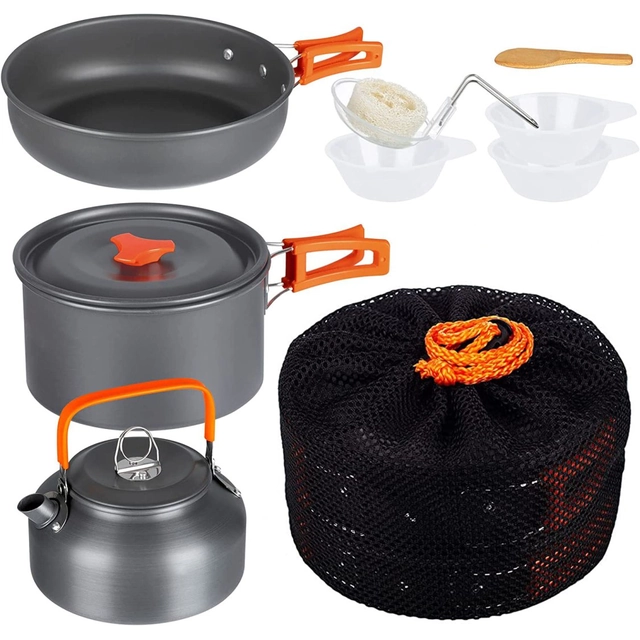 Travel set TRAVELER set kettle pot frying pan