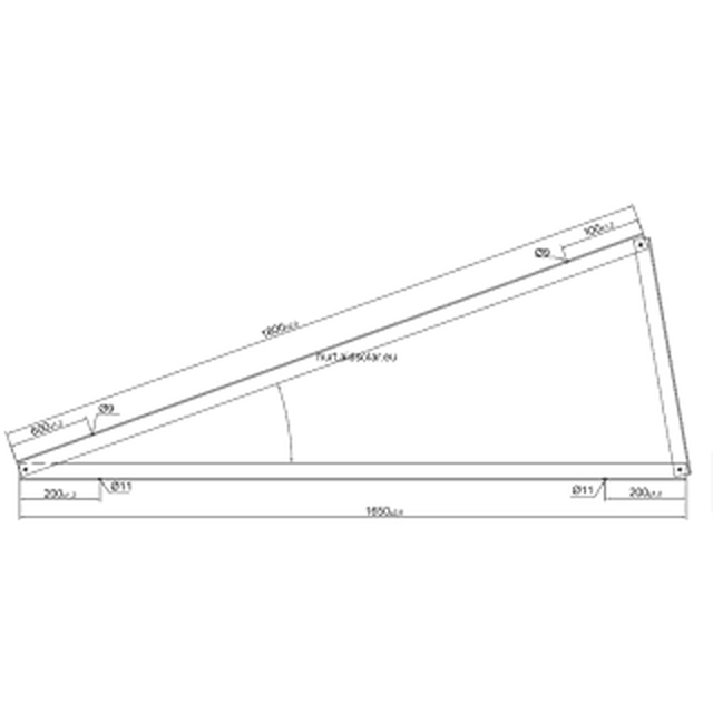 Triângulo de montagem vertical ARC V15-35