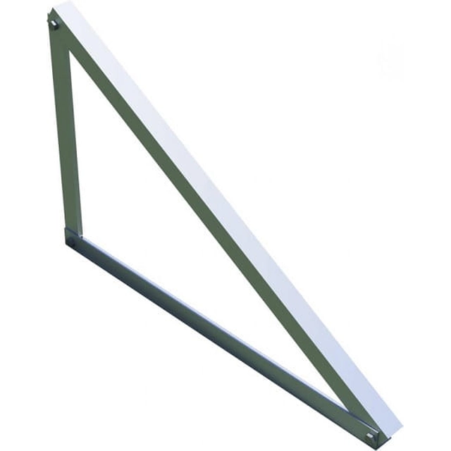 Triángulo/escuadra de aluminio horizontal 15 grados