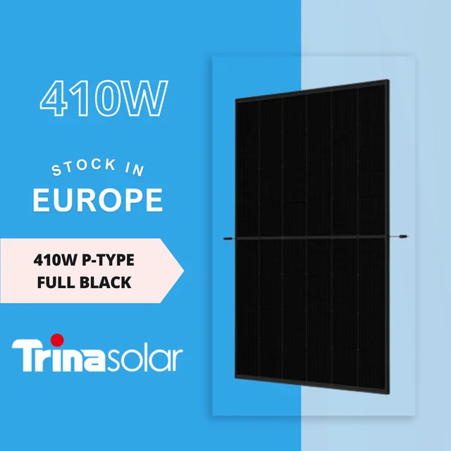 Trina Solar TSM-410-DE09R.05 // Trina Vertex S 410W Сонячна панель // ПОВНІСТЮ ЧОРНОГО