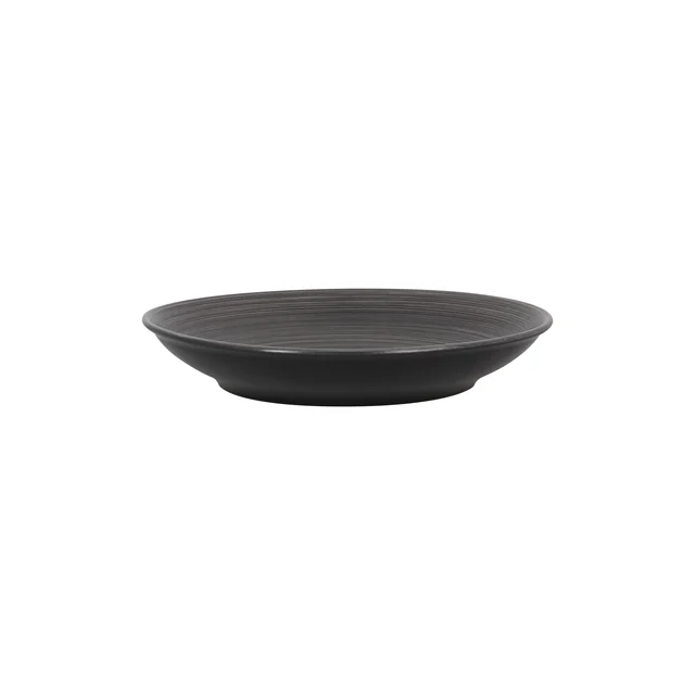 TRINIDAD Deep plate, round 28 cm gray