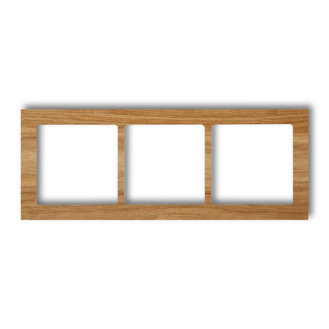 Triple universal frame - wood (oak) KARLIK DECO DRD-3F