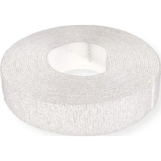 TRITON VELCRO ONE-WRAP non-perforated Velcro on a roll, 20 mm, white, 25 m