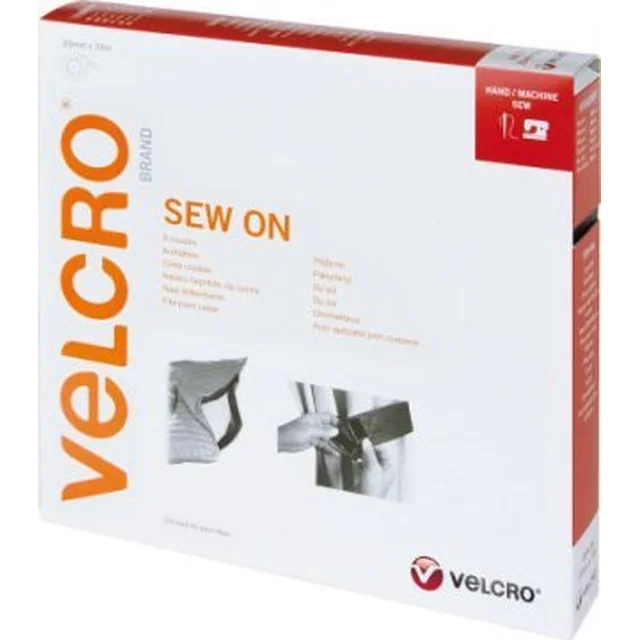 TRITON VELCRO velcro με γάντζους και θηλιές για ράψιμο 20 mm x 10 m μπορντό-κόκκινο