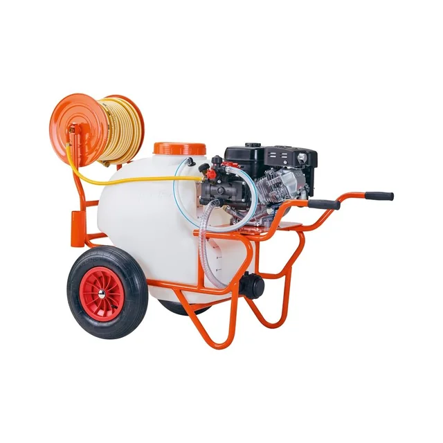 TRIUNFO SL100/20 BENZINE GECOMBINEERDE SPRAYER, VERPLAATSTE kruiwagen, TROLLEY OP WIELEN 100L 20BAR LONCIN