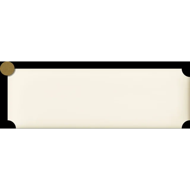 Tubądzin Sofistikovaná cihlově bílá nástěnná dekorace 23,7x7,8