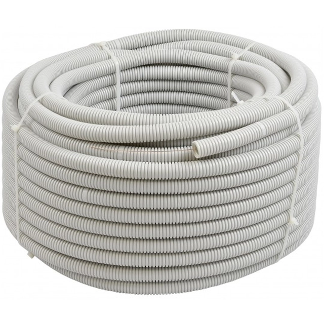 Tube annelé gris - Conduit PVC-U FI25/19 AVEC LE PILOTE 320N/5CM RKGS 25-50