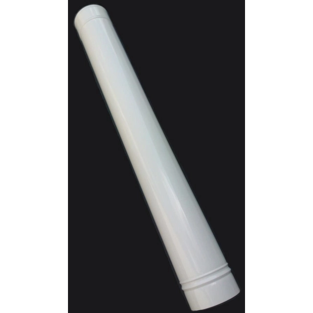 Tubo de chaminé DN 80/125 L=500 gás de combustão branco para caldeiras de condensação e turbo