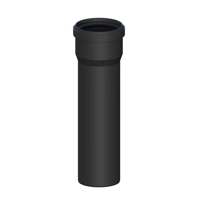 Tubo de chimenea recto de PP L1000mm DN60mm resistente a la radiación UV con junta [EPDM] ONLINE