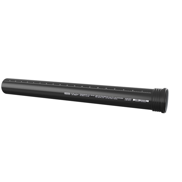 Tubo de enchufe 50x2000, SiTech+ negro