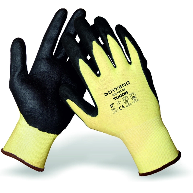 Tugon knitted gloves dipped in heat-resistant nitrile foam 08