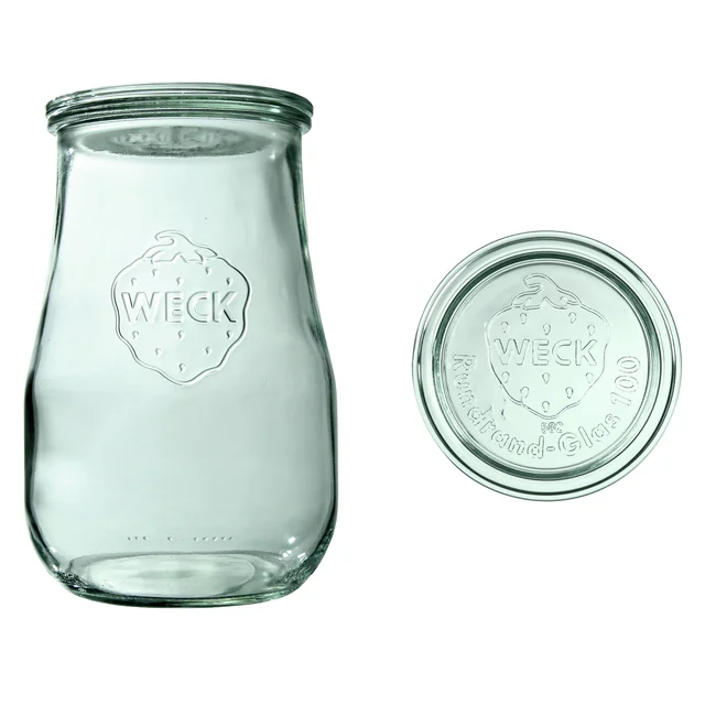 Tulpe jar 1750 ml with lid - pack 4 pcs