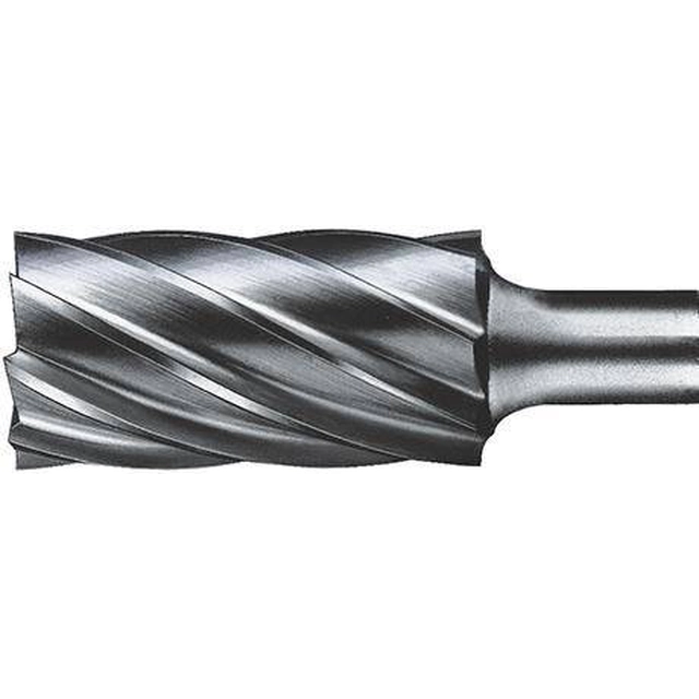Tungsten carbide rotary burrs DIN 8032/8033, cylindrical shape ZYA-S, end cut, cut for aluminum, Format FORMAT