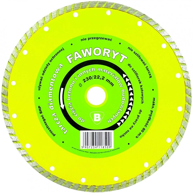 Turbo deimantinis diskas MĖGSTAMASIS 115x22,2mm